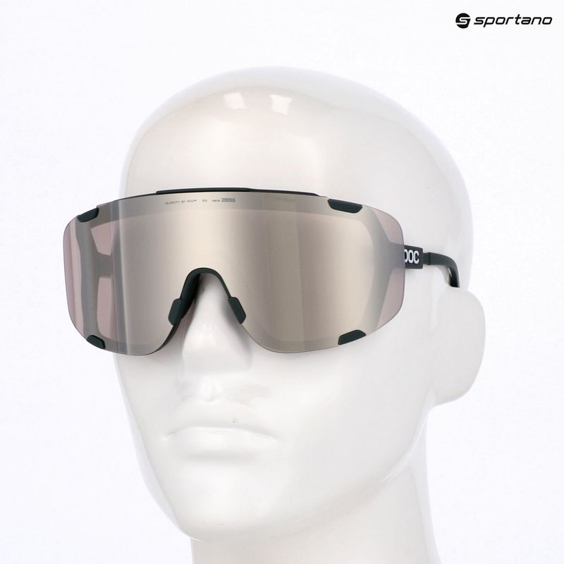 Ochelari de soare POC Devour pargasite green/clarity road/sunny silver 5