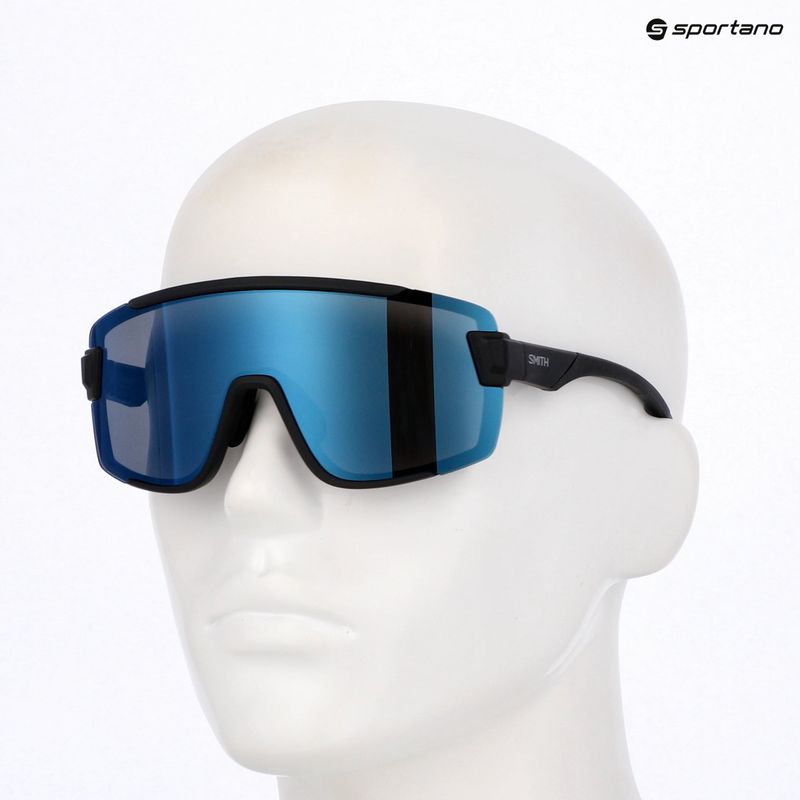 Ochelari de soare Smith Wildcat matte black/chrp polarized blue mirror/clear 5