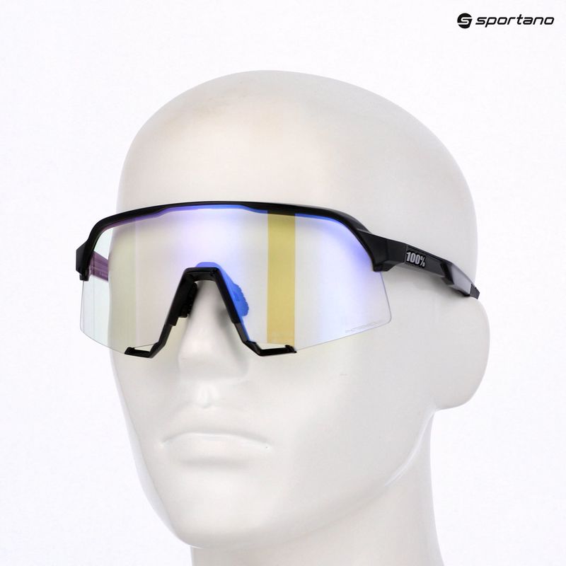Ochelari de soare 100% S3 LE gloss black/purple flash mirror photochromic 8