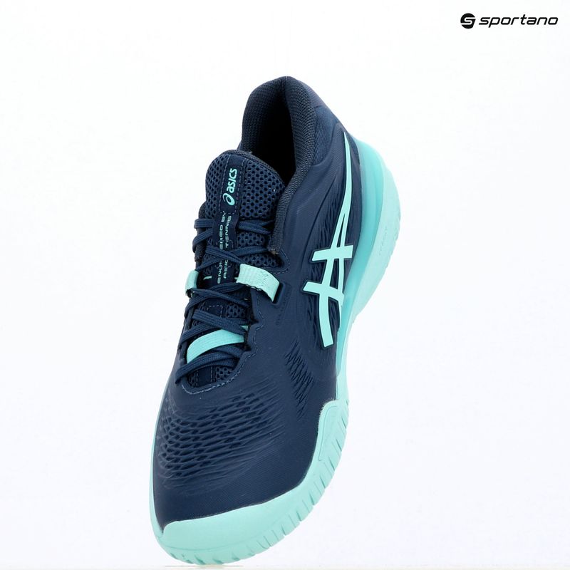 Încălțăminte de tenis pentru bărbați ASICS Gel-Resolution X night sky/illuminate mint 9