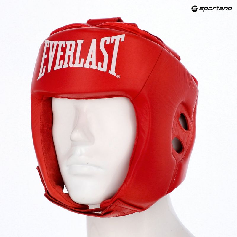 Cască de box Everlast Amateur Competition Headgear red 4