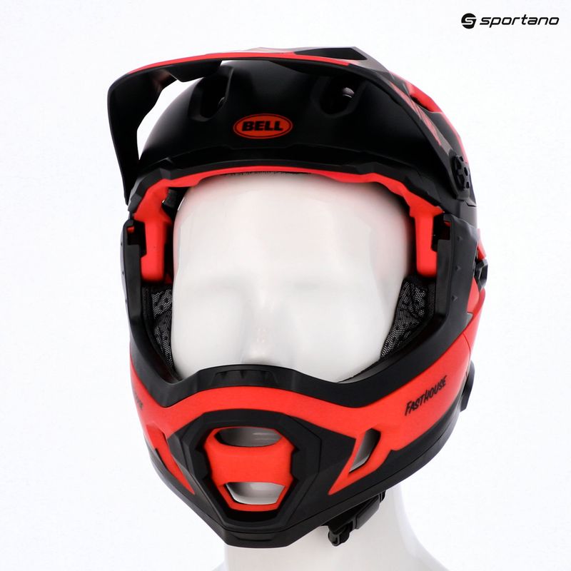 Cască de ciclism Bell FF Super DH MIPS Spherical fasthouse matte gloss red/black 7