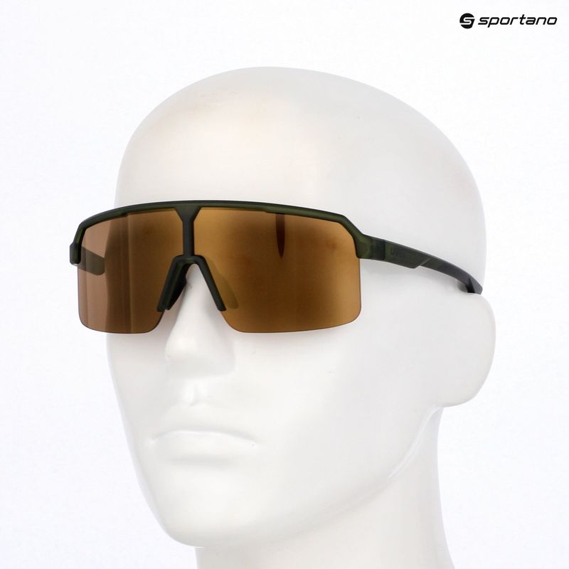 Ochelari de soare UVEX Ramp olive matt/mirror gold 7