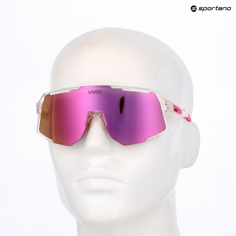 Ochelari de soare UVEX Sequenze clear/mirror pink 7