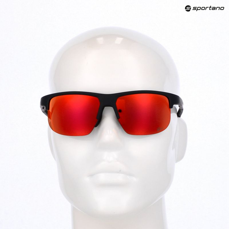Ochelari de soare Alpina Eagle Q-Lite black matte/red mirror 7