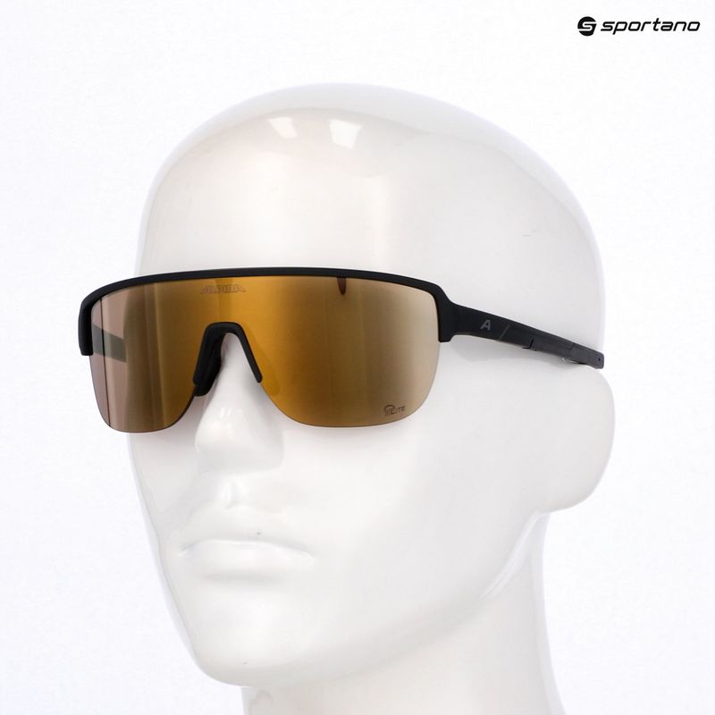 Ochelari de soare Alpina Frame 2.0 Q-Lite black matt/gold mirror 7