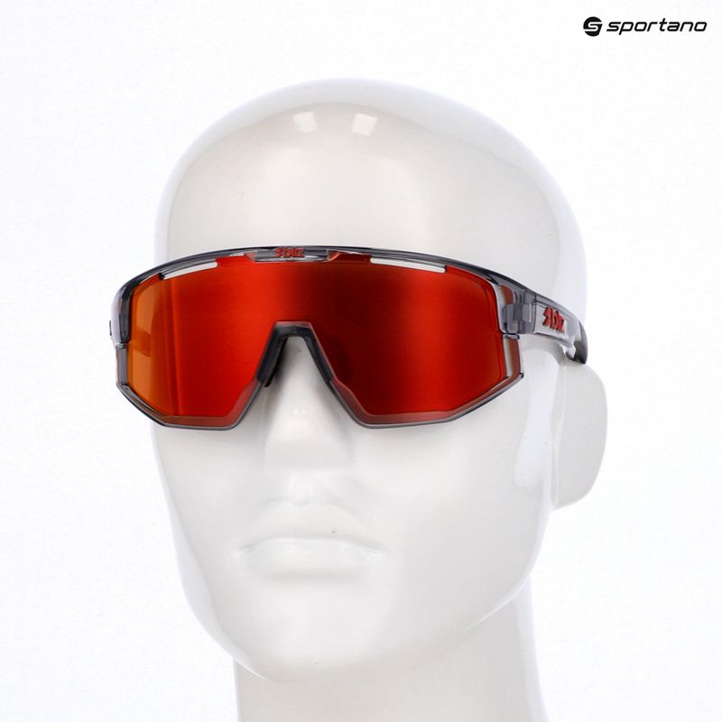 Ochelari de soare Bliz Vision transparent dark grey/brown red multi 7