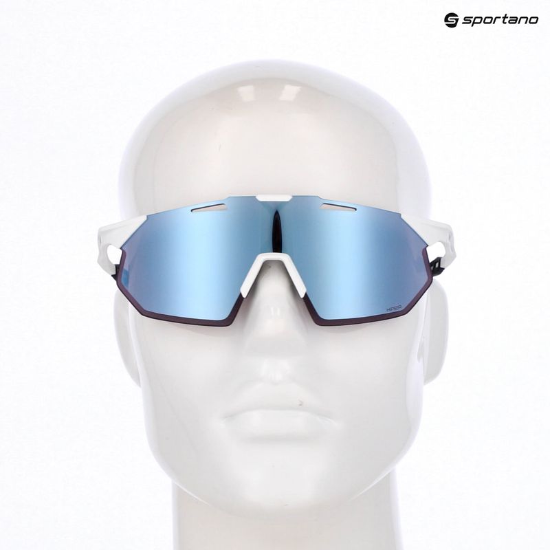 Ochelari de soare 100% Hypercraft SQ soft tact white/hiper blue multilayer 5