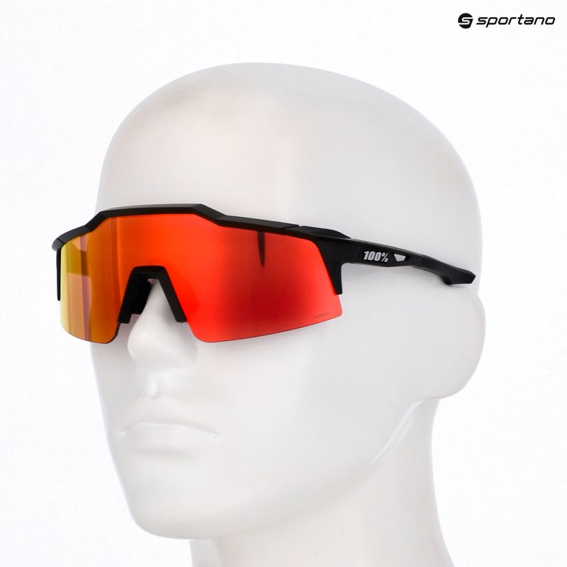 Ochelari de soare 100% Speedcraft SL soft tact black/hiper red multilayer mirror 5