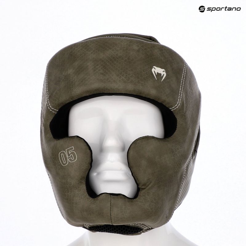 Cască de box Venum Impact Evo Scales Headgear army green 14
