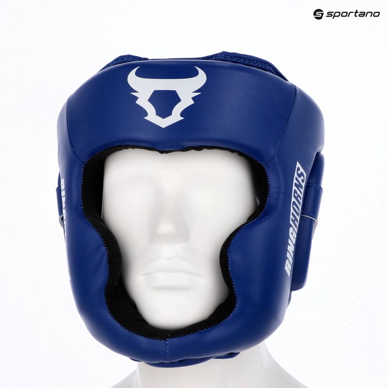 Cască de box Venum Ringhorns Charger Headgear navy blue/red 8