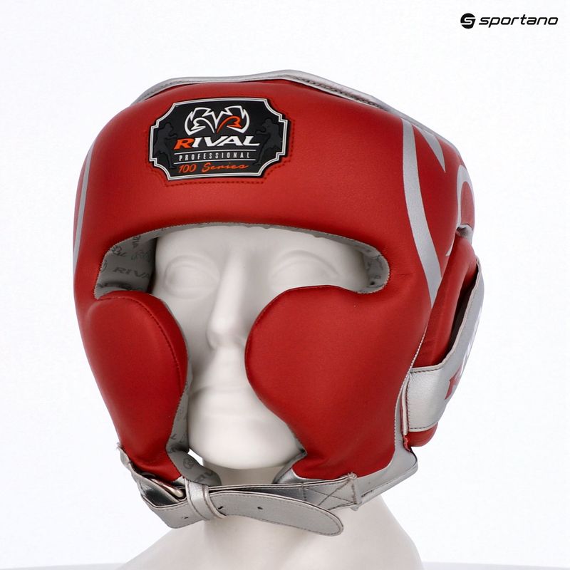 Cască de box Rival RHG100 Professional Headgear red/silver/grey 6