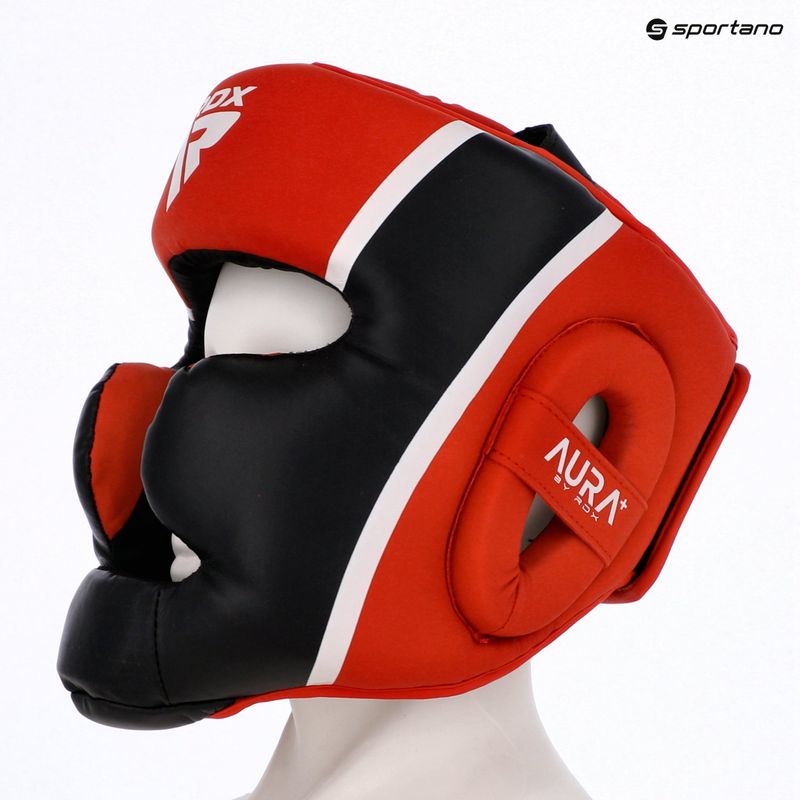Cască de box RDX Head Guard Aura Plus T-17 red 7