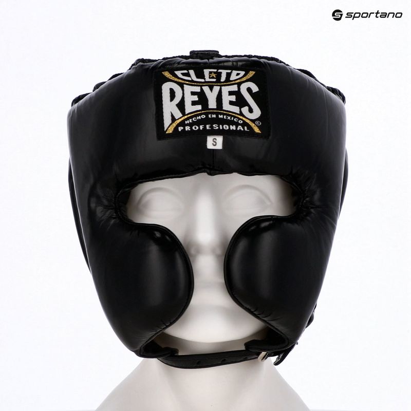 Cască de box Cleto Reyes Cheek Protectors Leather black 3
