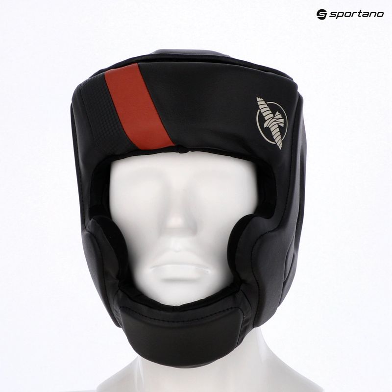 Hayabusa T3 Headgear cască de box negru / roșu 6