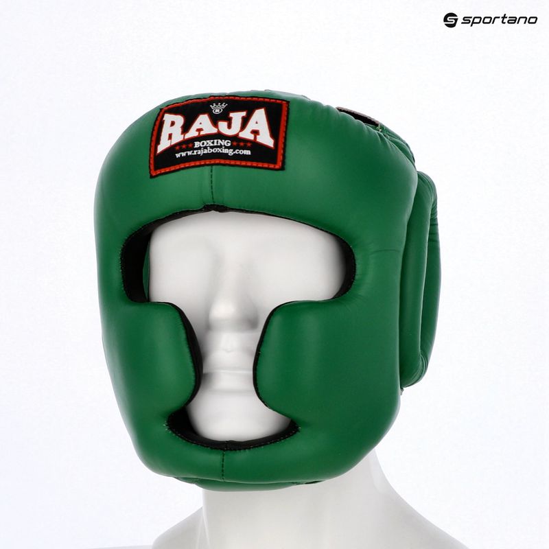 Cască de box RAJA BOXING Genuine Leather green 5