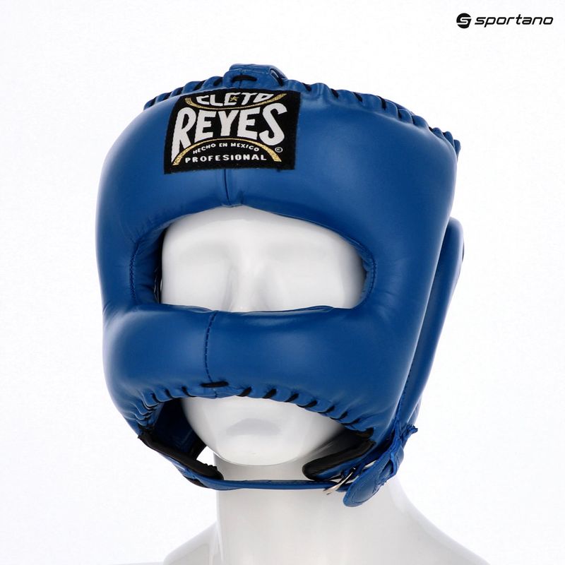 Casca de box Cleto Reyes With Pointed Face Nylon Bar albastru 3