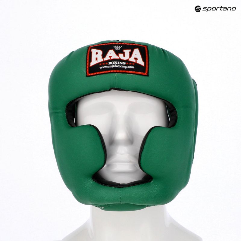 Cască de box RAJA BOXING Semi Leather green 5