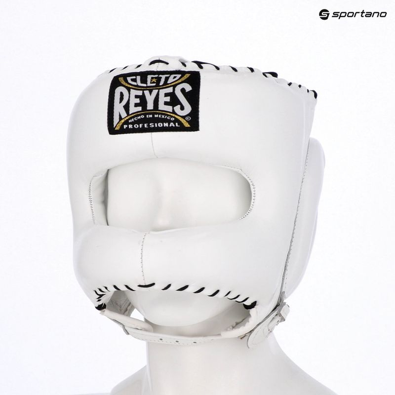 Cască de box Cleto Reyes With Pointed Face Nylon Bar white 3