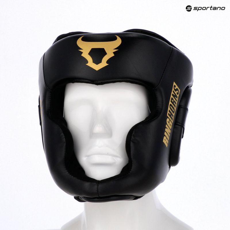 Cască de box Venum Ringhorns Charger Headgear black/gold 8