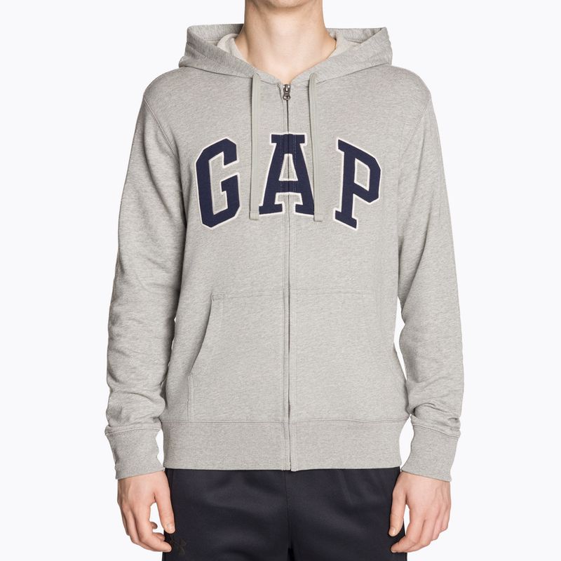 Bluză pentru bărbați GAP XLS FT Arch FZ HD b10 grey heather 2