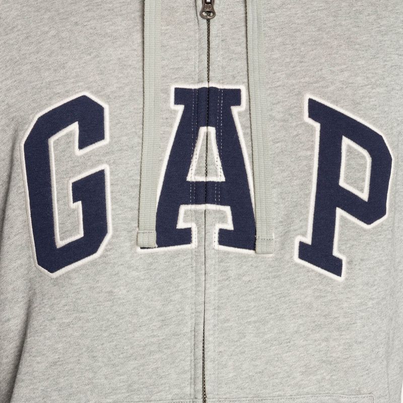 Bluză pentru bărbați GAP XLS FT Arch FZ HD b10 grey heather 4