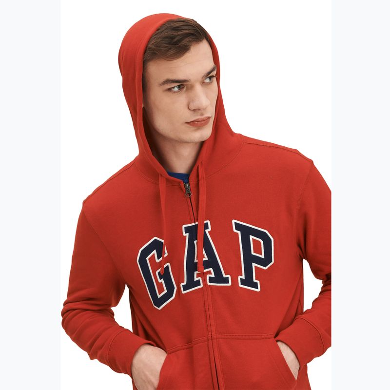 Bluză pentru bărbați GAP XLS FT Arch FZ HD lasalle red