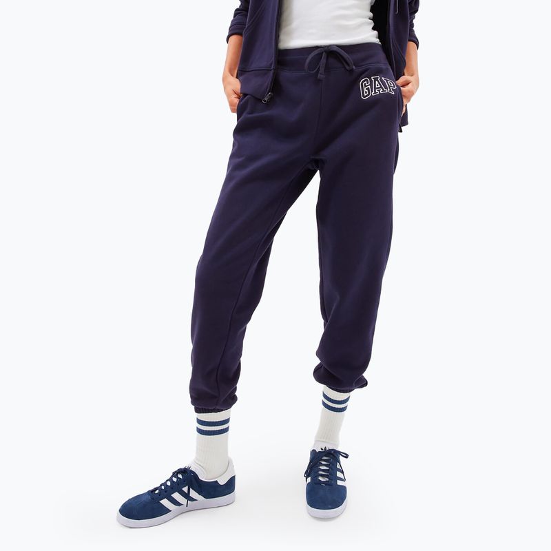 Pantaloni pentru femei GAP V-Gap Heritage Jogger navy uniform