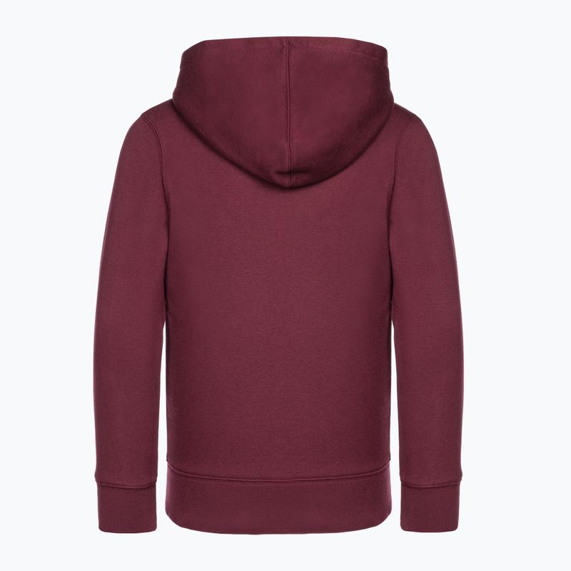 Bluză pentru copii GAP V-Fall Fash Logo FZ deep garnet red 2