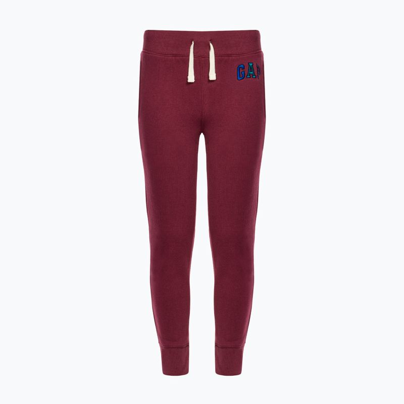 Pantaloni pentru copii GAP V-Fall Fash Logo Jogger deep garnet red