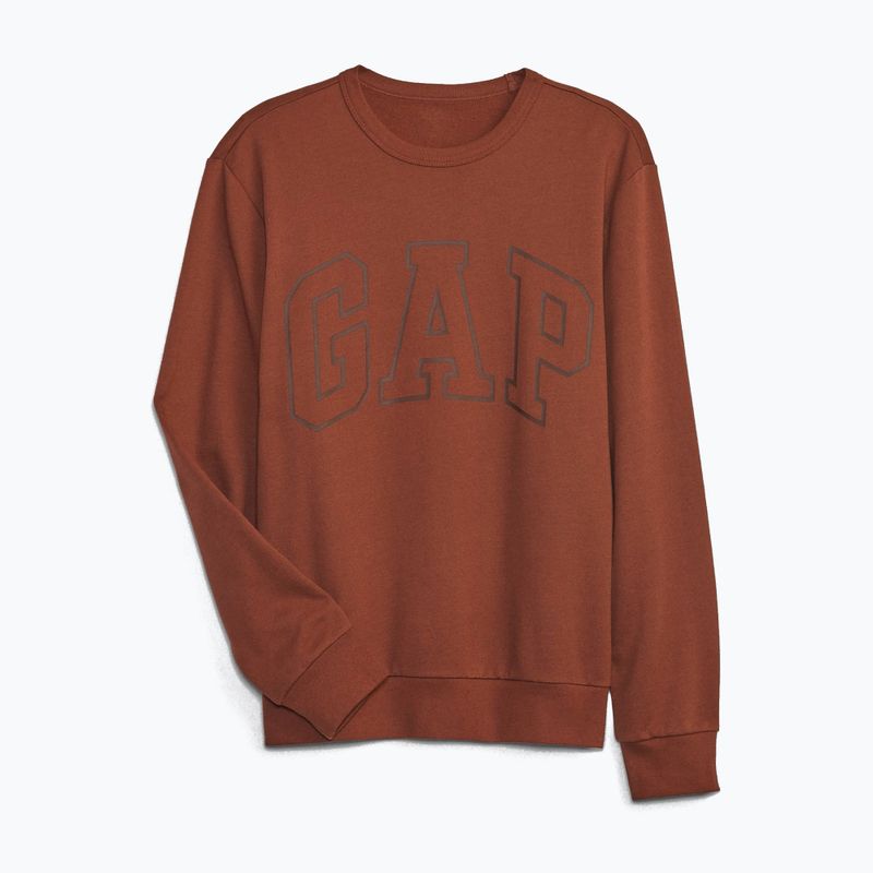 Hanorac pentru bărbați GAP Logo Crewneck burnt russet 3