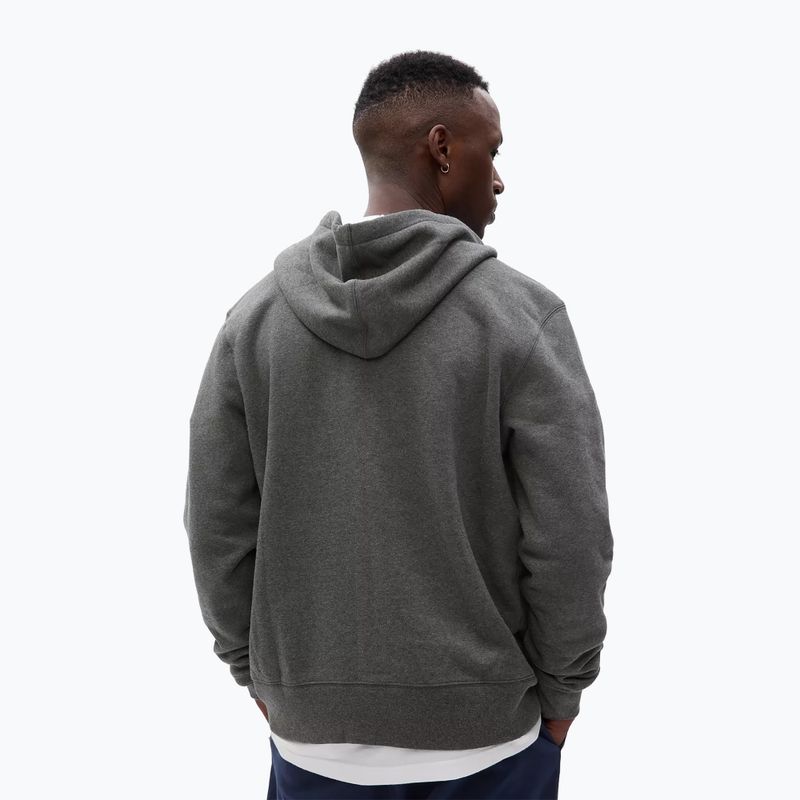 Hanorac pentru bărbați GAP Fullzip Logo Hoodie heather grey