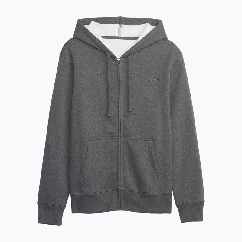 Hanorac pentru bărbați GAP Fullzip Logo Hoodie heather grey