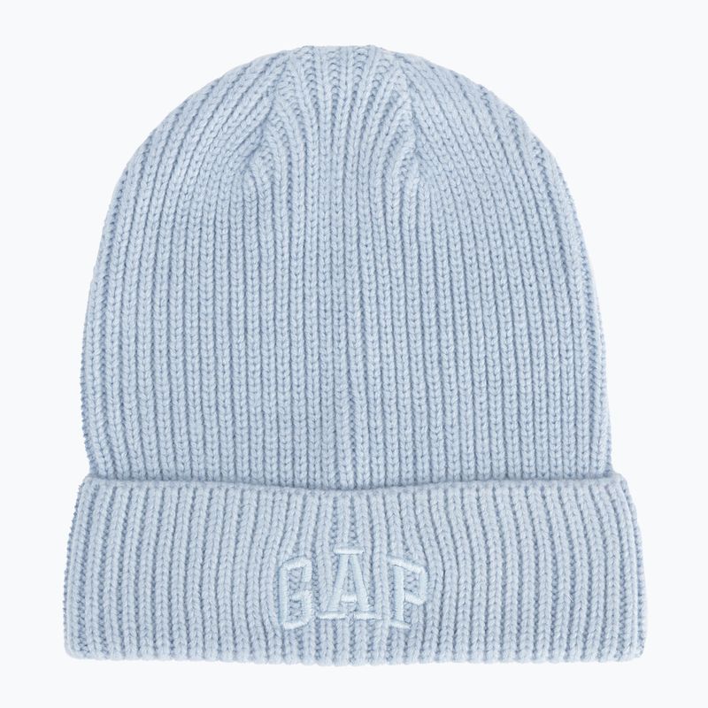 Șapcă pentru femei GAP V-Logo Beanie ice blue 740 5