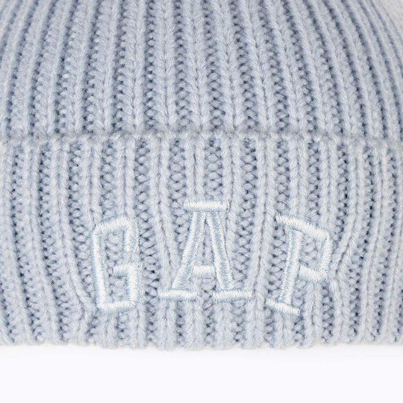 Șapcă pentru femei GAP V-Logo Beanie ice blue 740 6