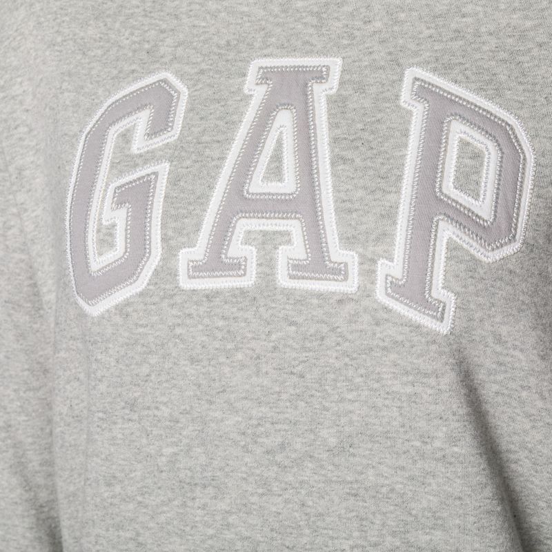 Bluză pentru femei GAP V-Gap Heritage Crew light heather grey