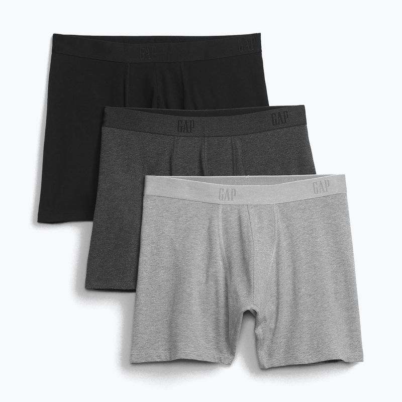 Boxeri pentru bărbați GAP Boxer Briefs 3 pary true black multi