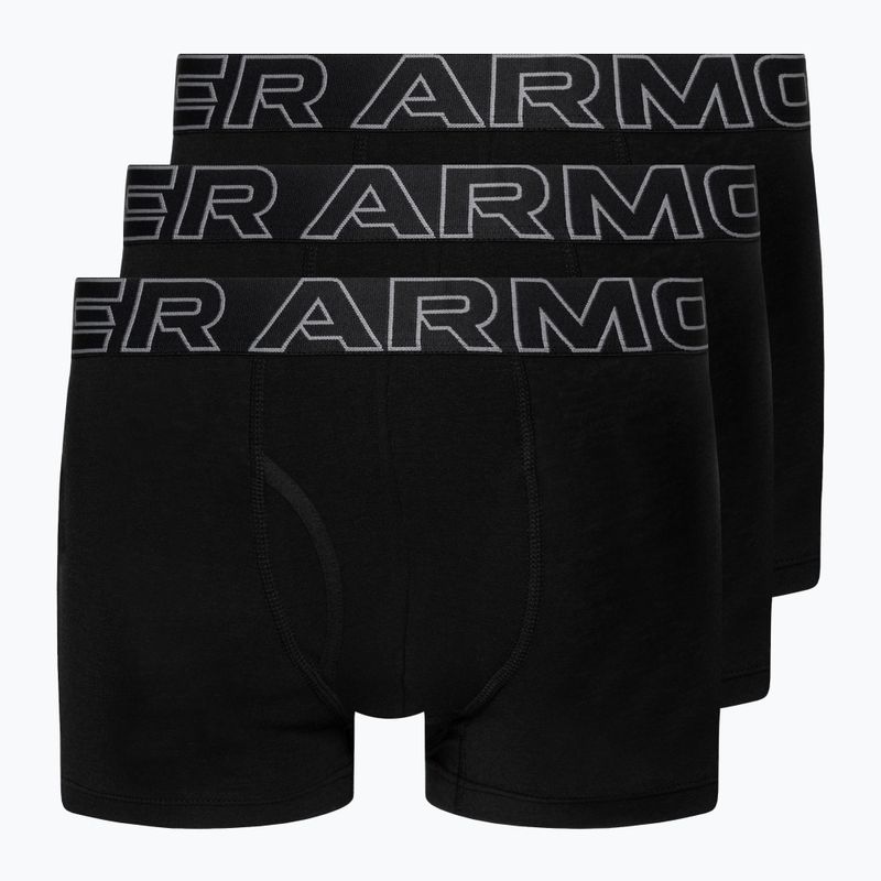 Boxeri pentru bărbați Under Armour Perf Cotton 6 3 buc. black