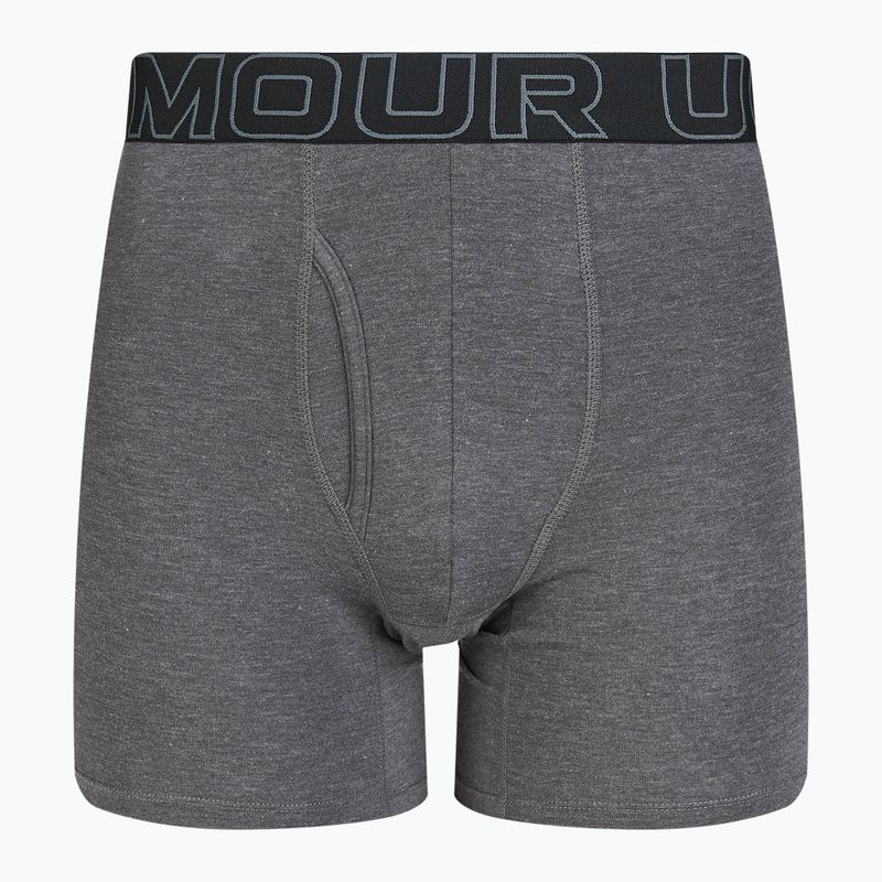 Boxeri pentru bărbați Under Armour Perf Cotton 6 3 buc. carbon black/galaxy black 2