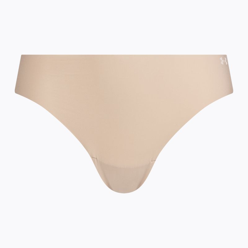 Chiloți pentru femei Under Armour Pure Stretch Ns Thong 3 szt. beige/beige/beige 2