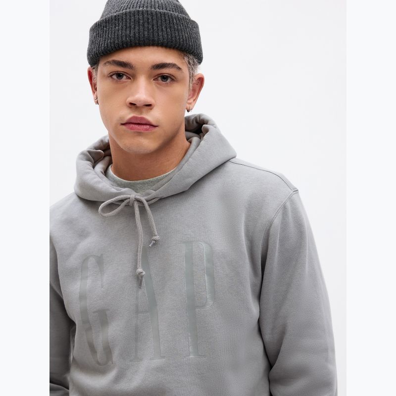 Hanorac pentru bărbați GAP Shine Logo Hoodie pilot grey 4