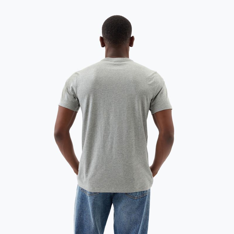 Tricou pentru bărbați GAP Soft Basic Logo heather grey