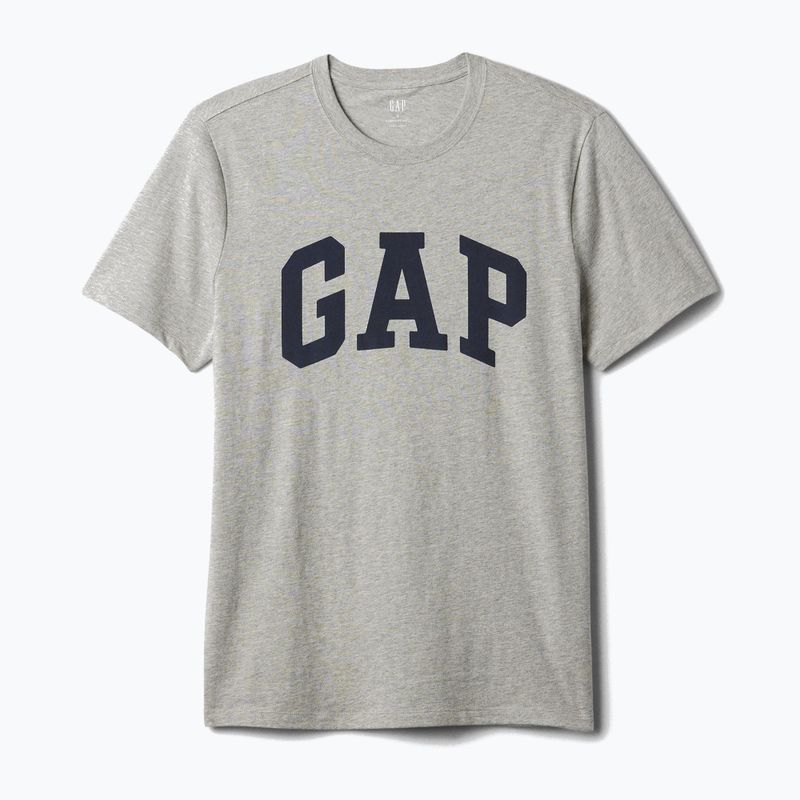 Tricou pentru bărbați GAP Soft Basic Logo heather grey
