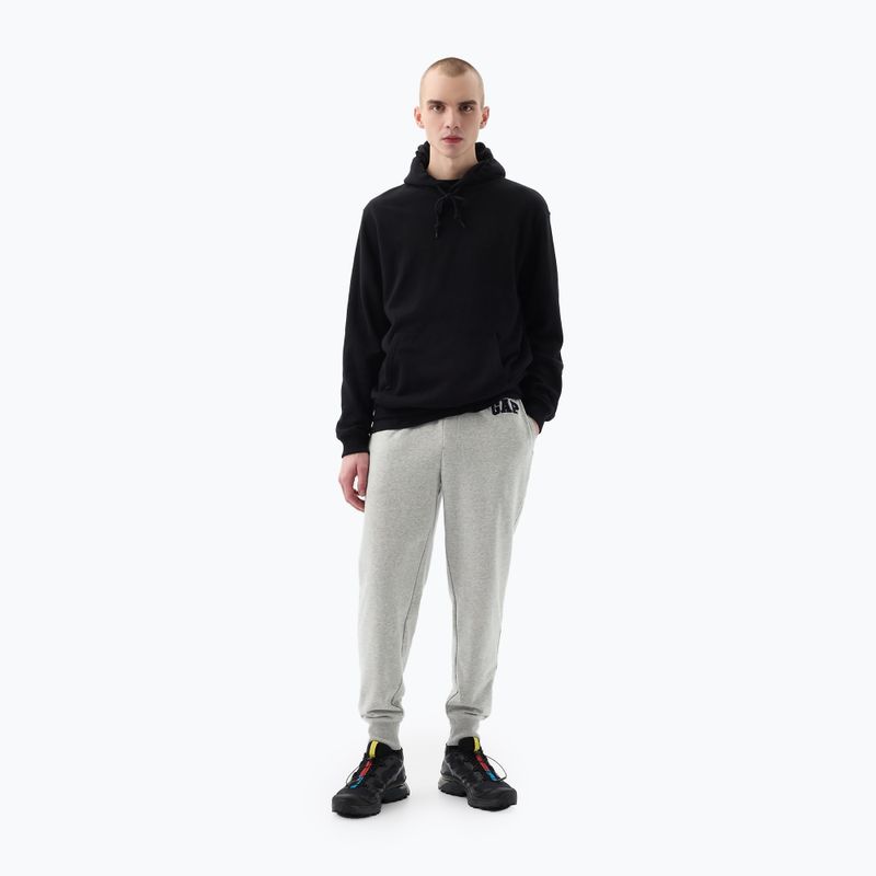 Pantaloni pentru bărbați GAP Heritage French Terry Loggo Jogger light heather grey 2