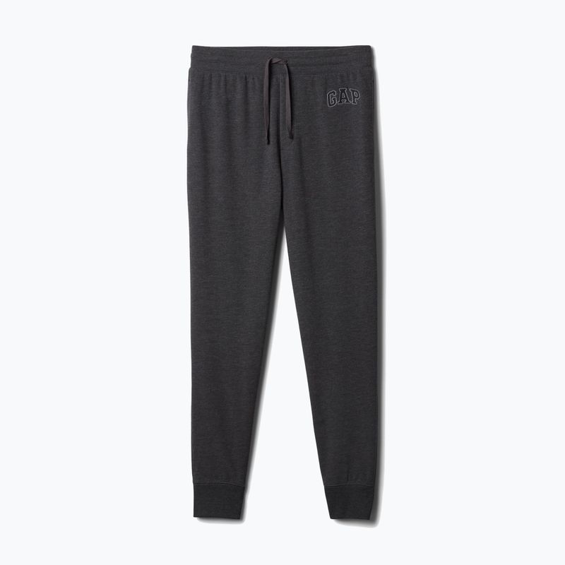 Pantaloni pentru bărbați GAP Heritage French Terry Loggo Jogger charcoal heather grey 5