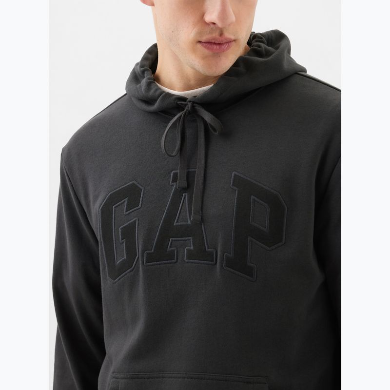 Hanorac pentru bărbați GAP Heritage French Terry Logo moonless night 4