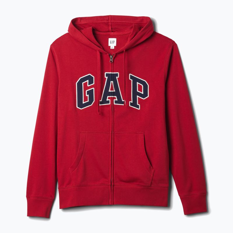 Hanorac pentru bărbați GAP Heritage French Terry Fullzip Logo lasalle red