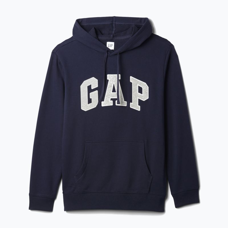 Hanorac pentru bărbați GAP Heritage French Terry Logo blue navy