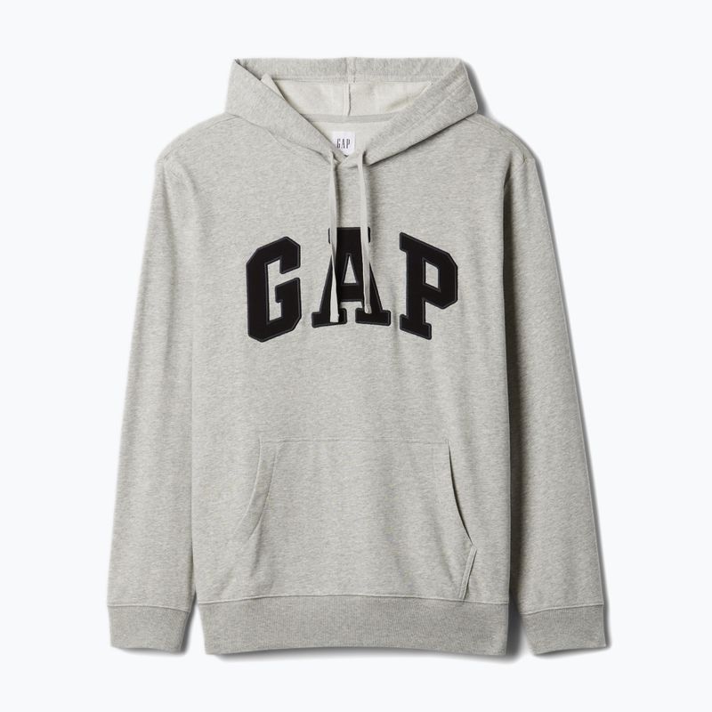 Hanorac pentru bărbați GAP Heritage French Terry Logo light heather grey