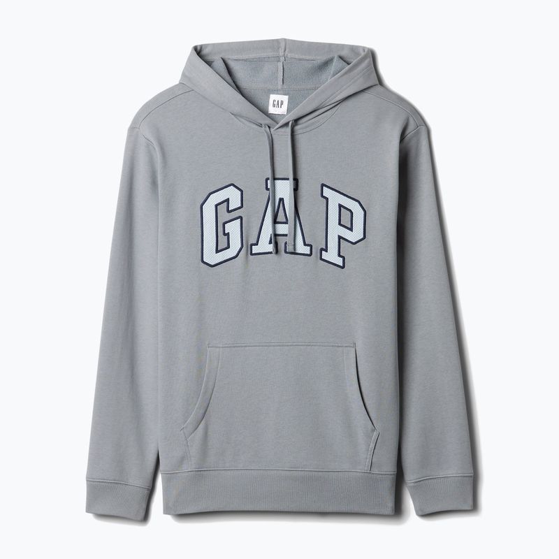 Hanorac pentru bărbați GAP Heritage Crewneck Logo storm cloud 5